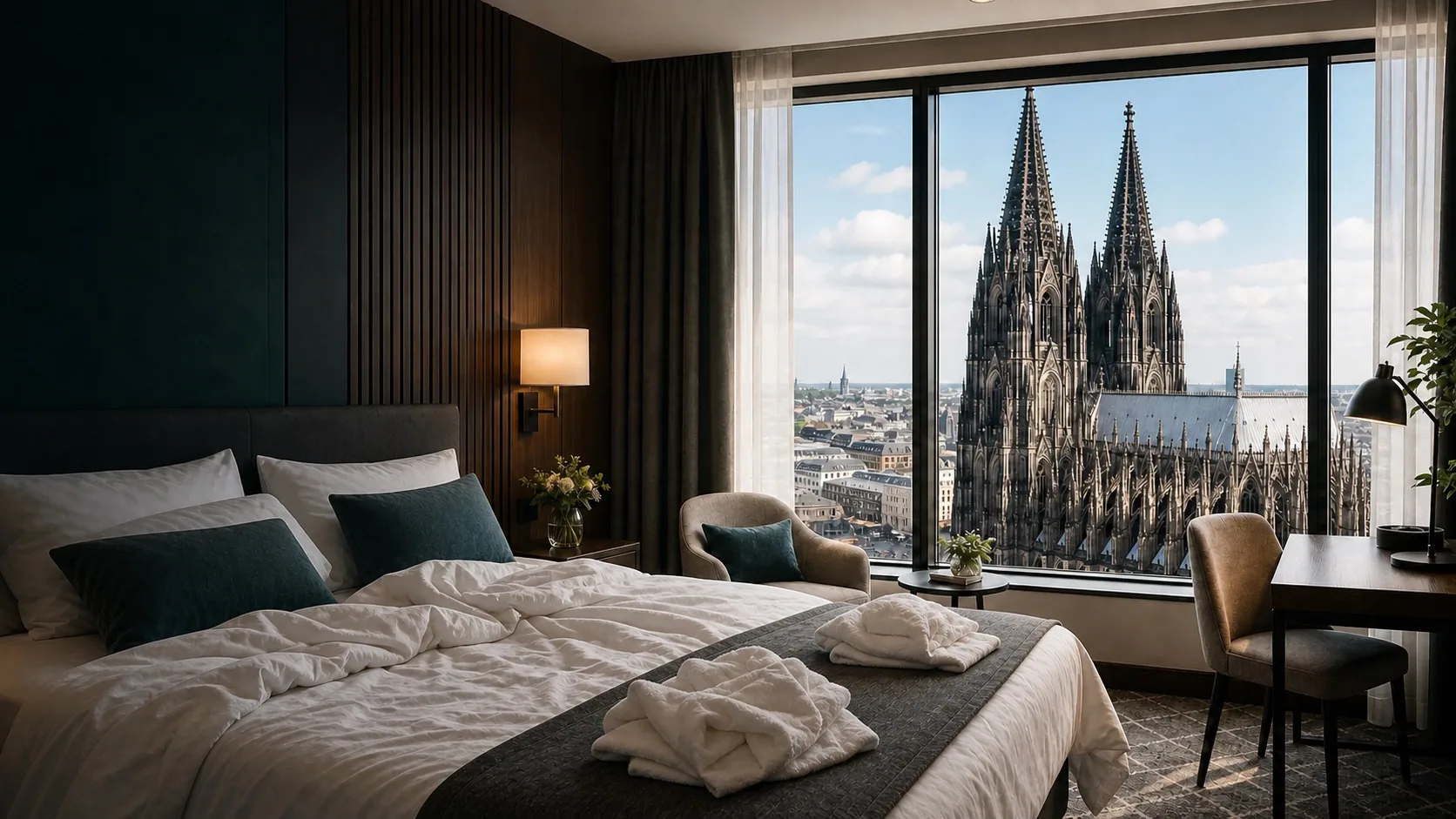 Hotelzimmer in Köln vor und nach dem Guest-Ready-Qualitätscheck