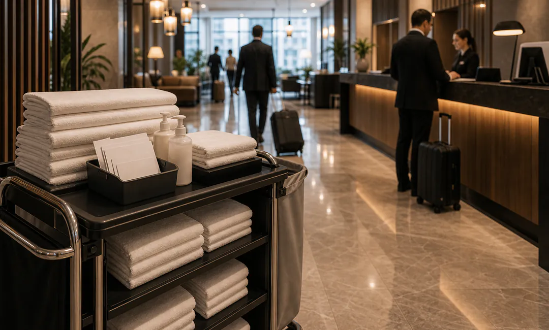 Messe Hotelservice Köln Messe Hotelservice in Köln mit zusätzlicher Wäsche und Lobby-Support bei hoher Auslastung